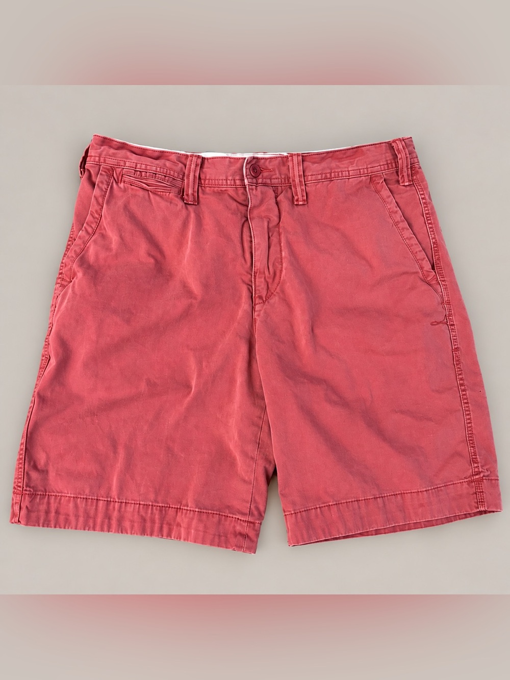 Polo Ralph Lauren Chino Shorts Mens 32 Salmon Pink Cotton Preppy